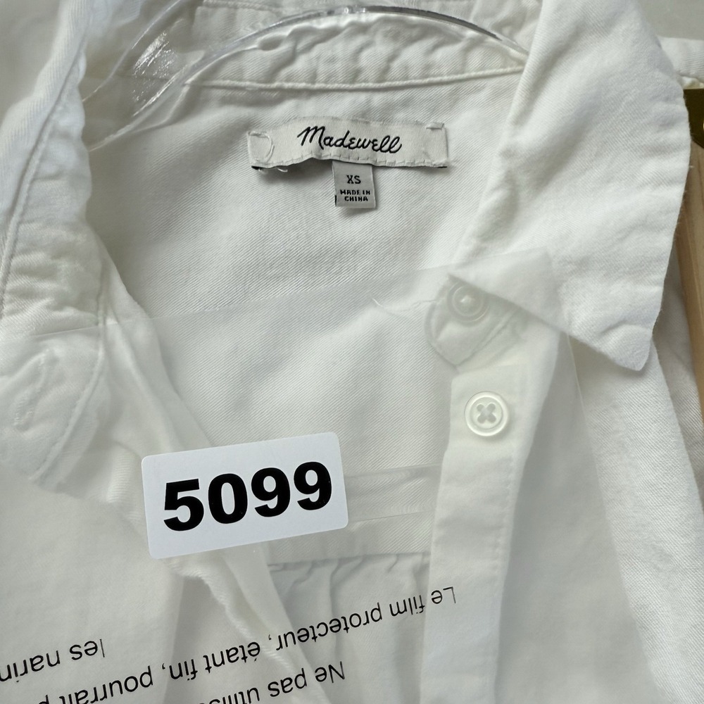 Madewell Central Shirt Blouse White Size XS Oversized Button $65 - Picture 12 of 12